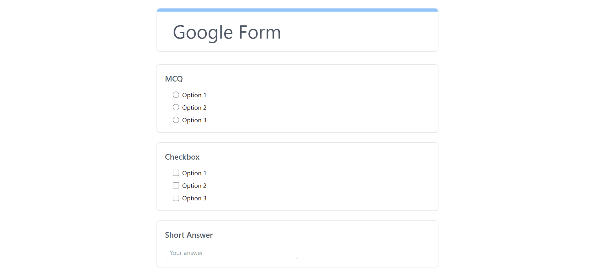 Google Form